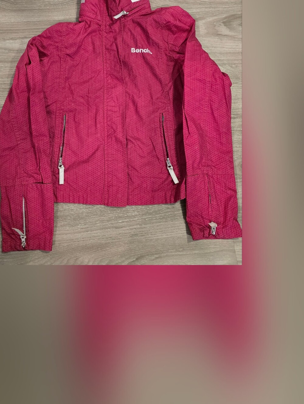 Bench Hot Pink Zip-Up Hooded Jacket